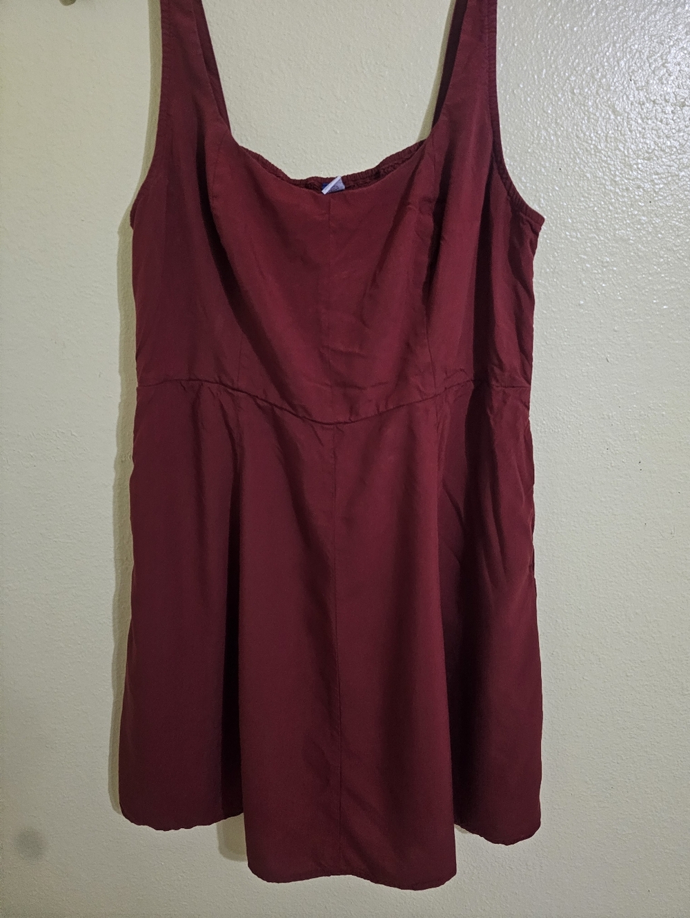 Old Navy Deep Red Sleeveless A-Line Mini Dress